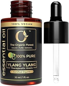100% Plant Based Ylang Ylang Essential Oil for Skin Care, Hair Care and Massage | Premium Grade Ylang Ylang Oil for Diffuser and Aromatherapy