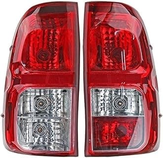 Car lights Tail Lamp For T&oyota For Hilux For Revo For Rocco 2015-2020 Rear Tail Light Brake Lamp With Wire Harne Taillight turn signal(Brown)
