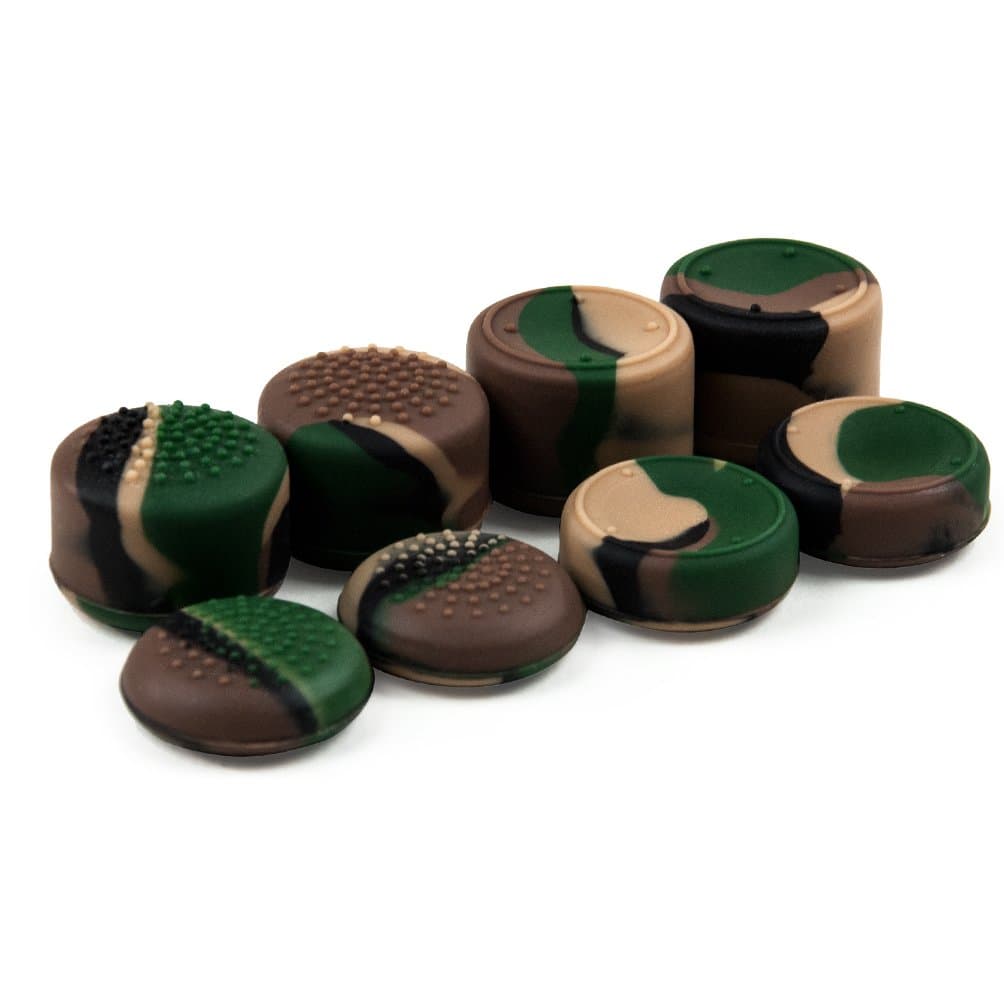 AceShot Covert OPS Thumb Grips (8pc) for Xbox One (Series X, S) by Foamy Lizard ® Sweat Free 100% Silicone Precision Raised Antislip Rubber Analog Grips for Xbox One Controller (8 Grips) CAMO