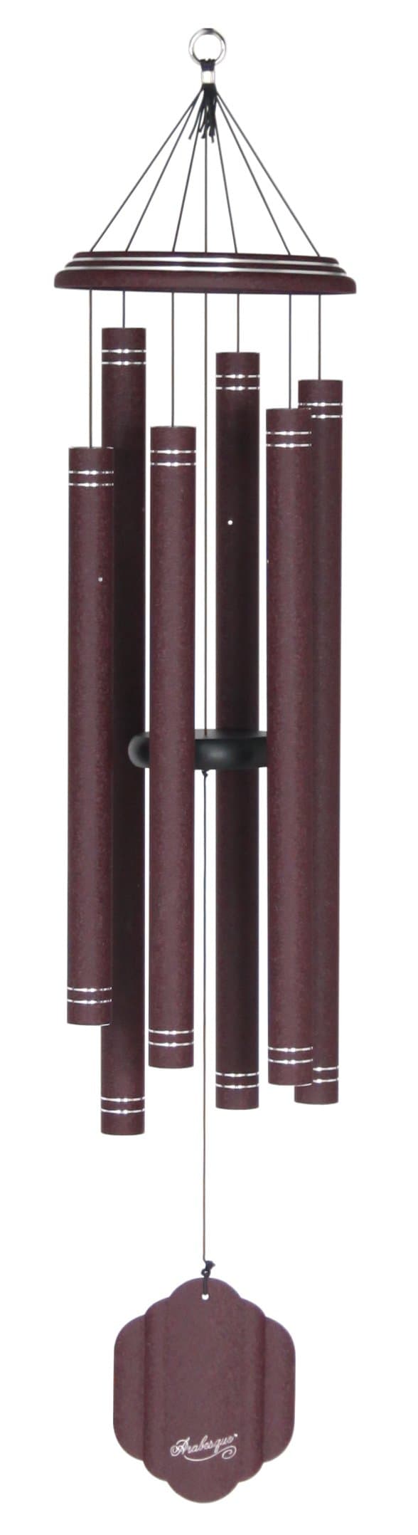 Arabesque by Wind River - 50 inch Garnet Wind Chime for Patio, Backyard, Garden, and Outdoor décor (Aluminum Chime) Made in The USA