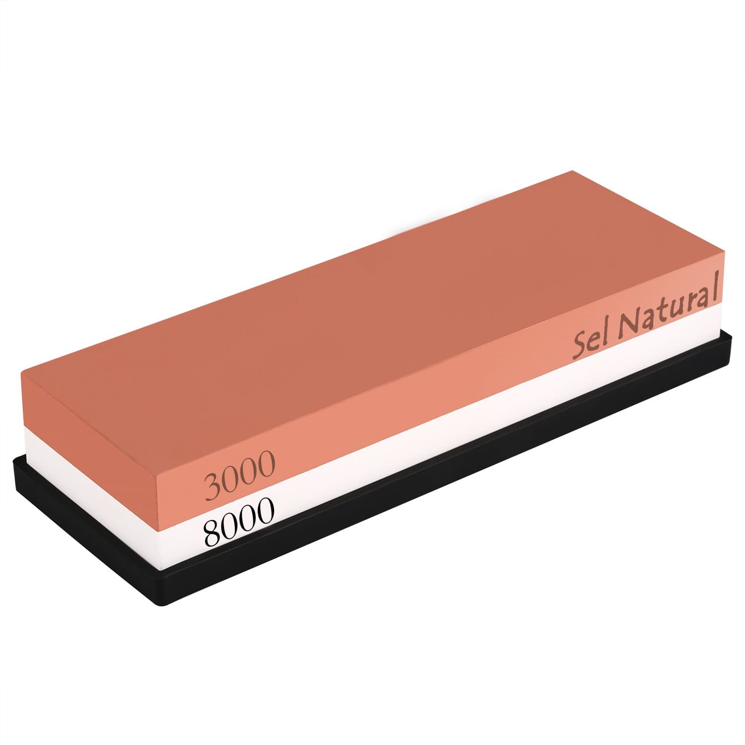 Sel Natural Whetstone, Knife Sharpening Stone, Water Stone 3000/8000