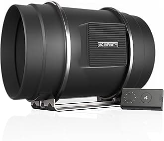 AC Infinity CLOUDLINE S8, Quiet 200mm Inline Duct Fan with Speed Controller - Ventilation Exhaust Fan for Heating Cooling Booster, Grow Tents, Hydroponics, 8-Inch