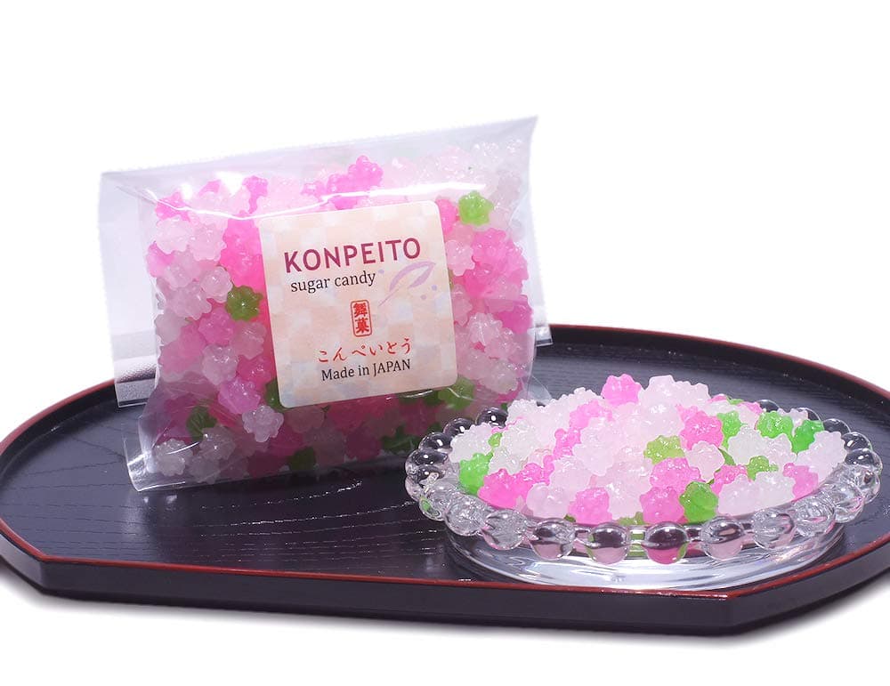 Konpeito Japanese Tiny Sugar Candy Crystal 100g (Sakuraen)