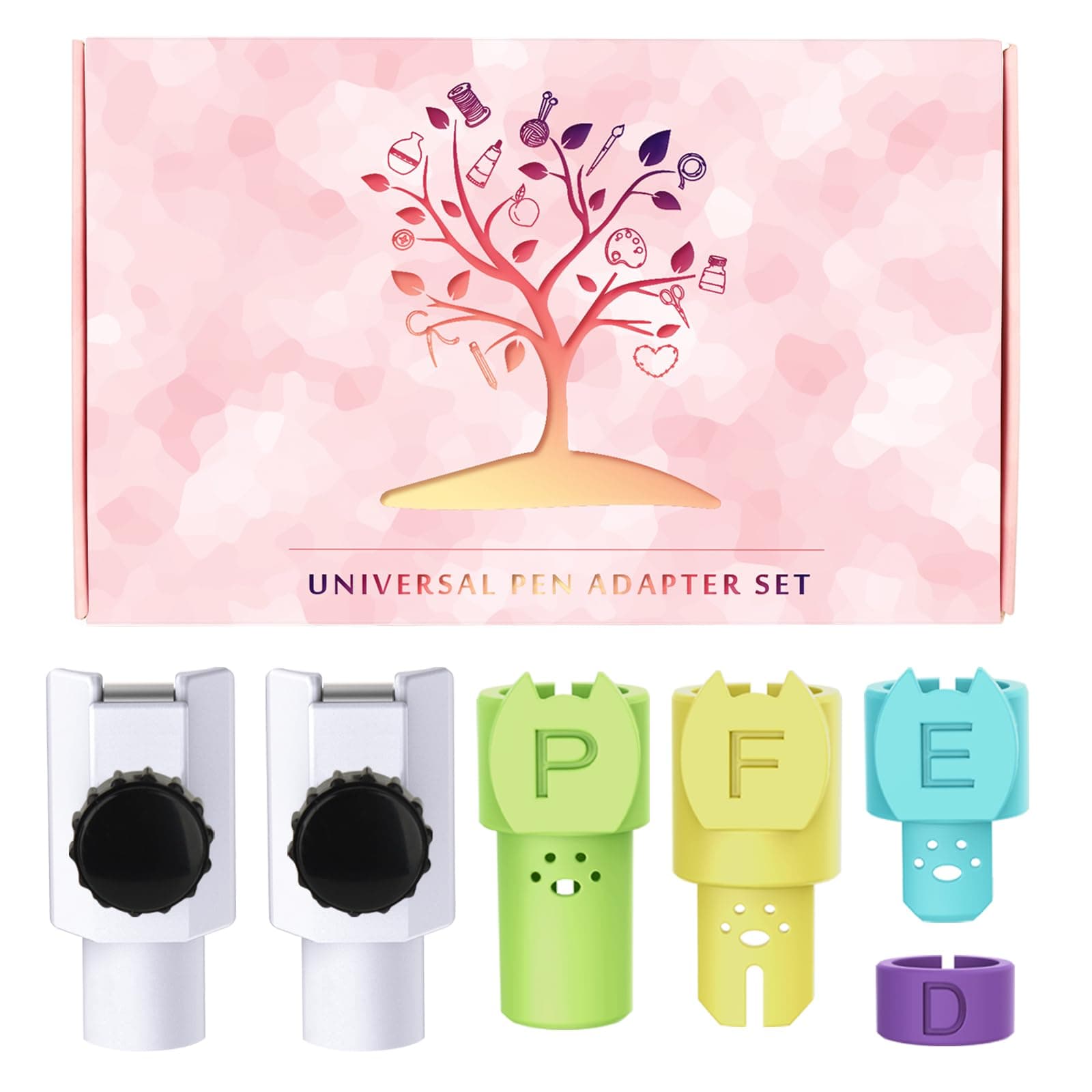 Universal Pen Adapter Set for Joy and Joy Xtra,Compatible with Sharpie,Crayola,Sakura,Stabilo and More Hard-Tip Pens Less Than 0.47 Inches