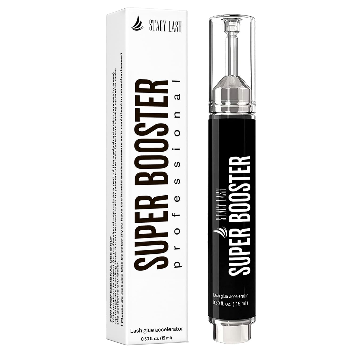 STACY LASH Super Booster for Eyelash Extensions / 0.50fl. oz. / 15ml / Eyelash Primer/Accelerated Lash Bond/Lash Extension Glue Activator/Lash Tech Supplies/for Low Humidity