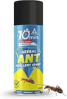 Amish Ant Repellent Spray 200ml for Home & Kitchen | Herbal Organic Indoor Outdoor | Pet Safe, Safe for Dogs | Eco Friendly Remover for Home, Plants | 10 Minutes Formula| Repellent Spray