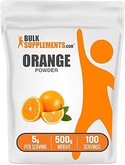 com Orange Powder - Orange Fruit Powder, Nutrient-Rich Flavoring - Gluten Free, 5g per Serving, 500g (1.1 lbs) (Pack of 1)
