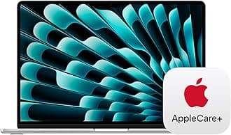 Apple 2025 MacBook Air 15-inch Laptop with M4 chip: Built for Apple Intelligence, 15.3-inch Liquid Retina Display, 16GB Unified Memory, 256GB SSD Storage, Touch ID; Silver with AppleCare+ (3 Years)