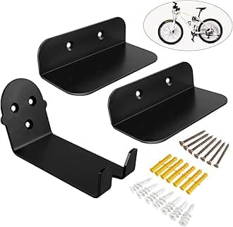 Eapele Bike Pedal Hanger Bicycle Wall Mount Horizontal Hanger, Heavy-duty 10GA Steel Plates Made, Support to 150lb, Compatible with Platform Pedal, Clipless Pedal, and Hybrid Pedal