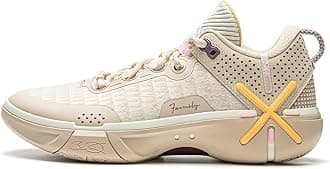 LI-NING Wade Shadow 6 Men's Lightweight Breathable Anti Slip and Rebound Professional Basketball Game Shoes Khaki US 10