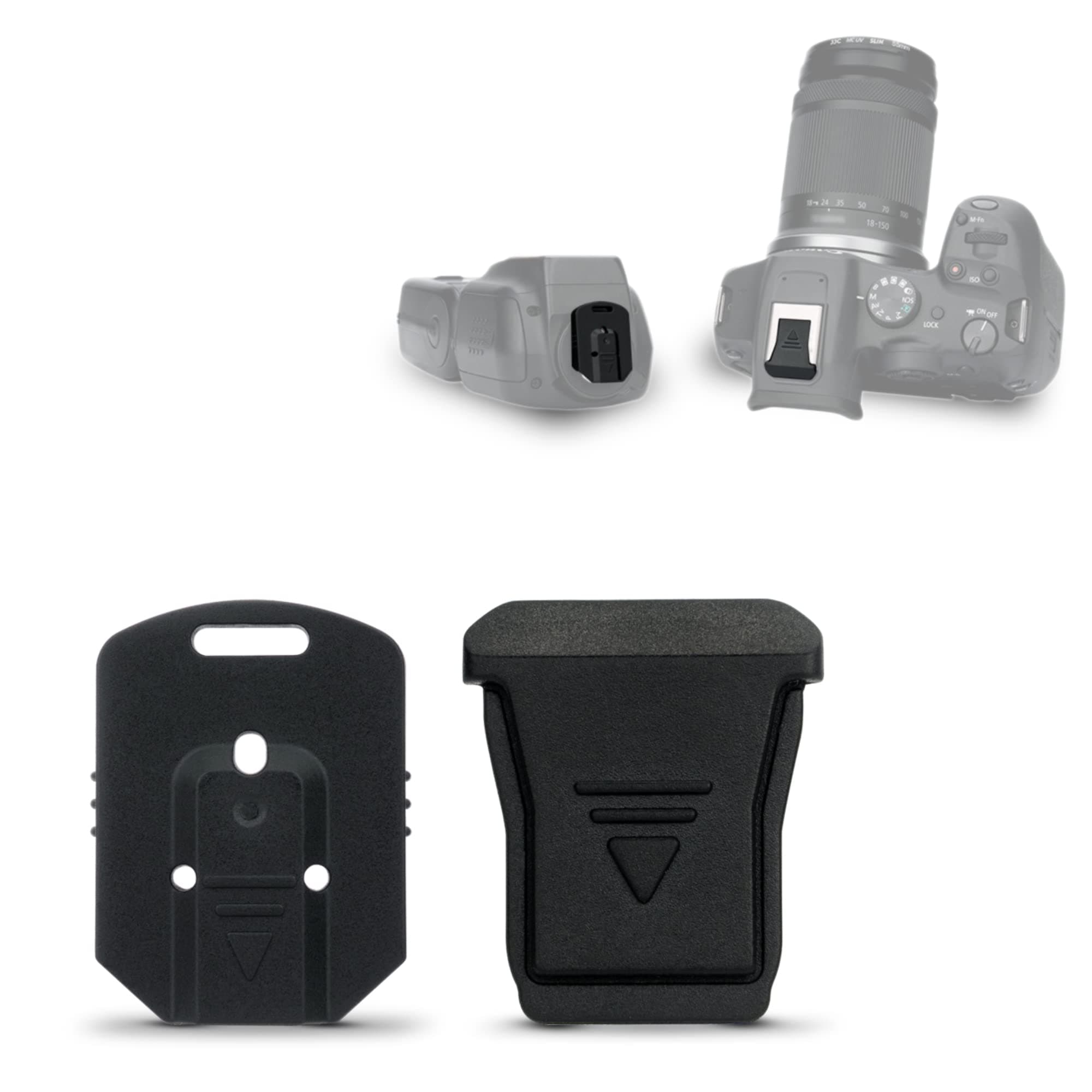 2Pack Camera and Flash Hot Shoe Cover Cap for Canon Speedlite EL-1 EL-100 600EX II 430EX III on Canon EOS R8 R50 R6 Mark II R10 R7 R5 C R5C R3 Mirrorless Camera