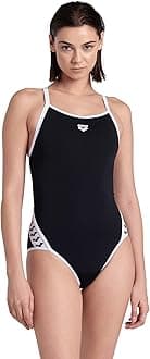 ARENA Women's Swimming Costume Icons Superfly Black Solid Swimming Costume Black White