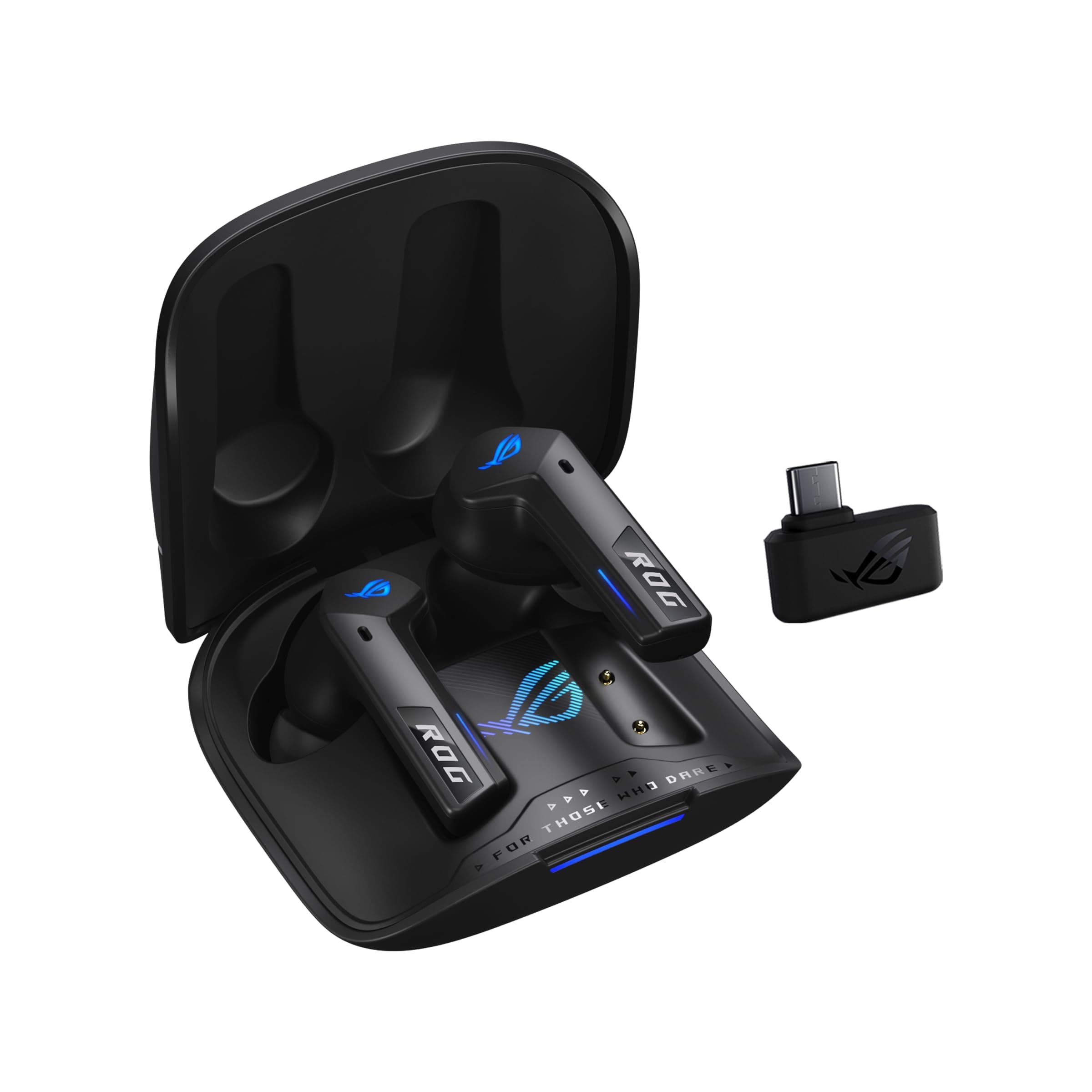 - ROG Cetra True Wireless SpeedNova Gaming Earbuds – Dual-Mode (BT, 2.4GHz), Dirac Opteo, Bone-Conduction AI Mic, Adaptive ANC, 46Hr Battery, for PC, PS5, PS4, Switch, Mobile, ROG Ally/X - Black