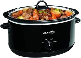 Crock-pot SCV800-B Oval Manual Slow Cooker, Black, 8 quart by Crock-Pot