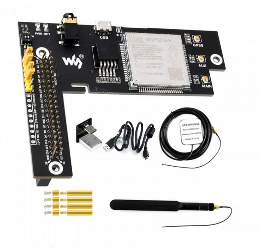 for Jetson Nano 4G 3G 2G GNSS Expansion Board Module LTE CAT4 Based on SIM7600G-H Wireless Communication Telephone Call SMS Positioning GPS BeiDou Glonass Developer Kit Global Applicable @XYGStudy