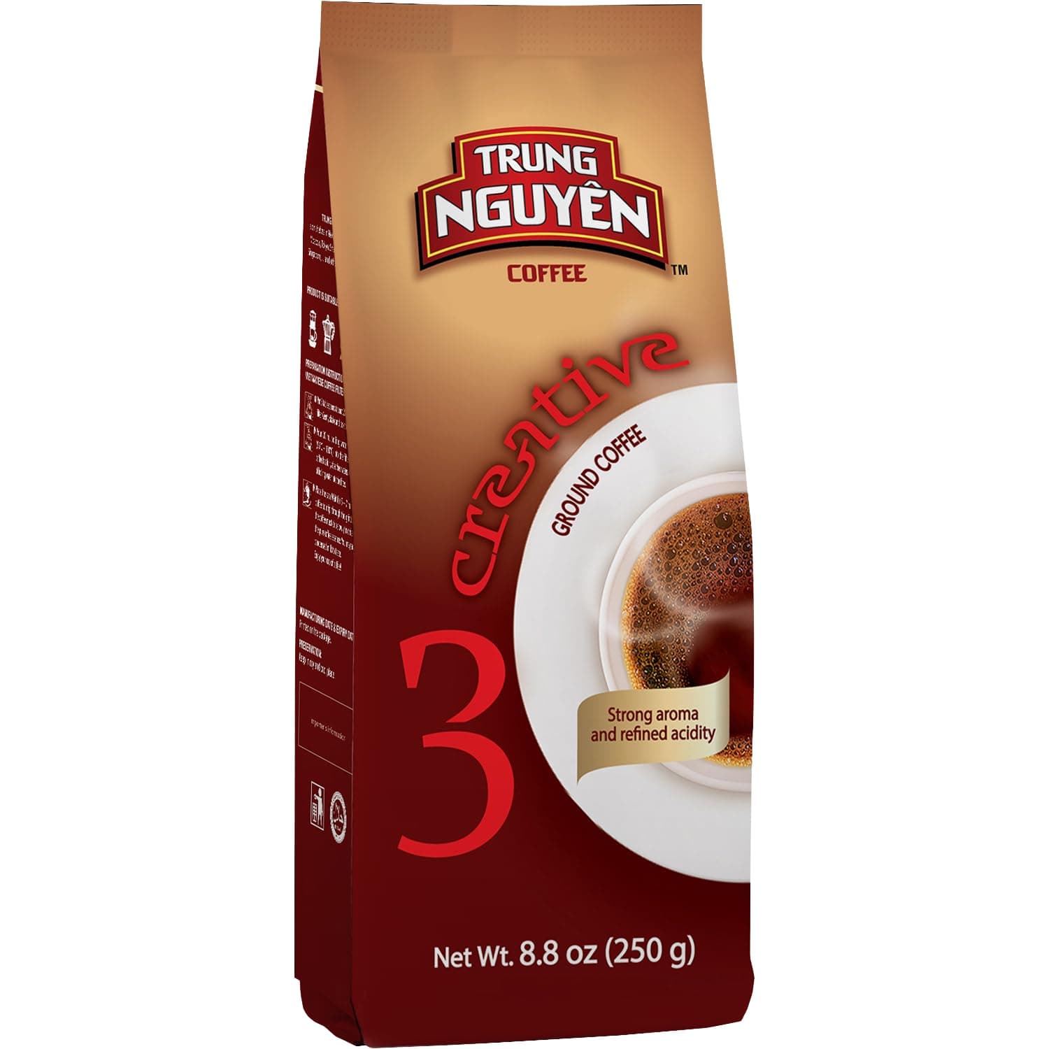 Trung Nguyen Coffee Creative 3 Vietnamese Ground Coffee, 8.82 fl oz ? 250 g