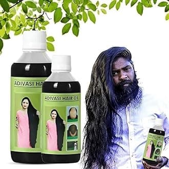Original Adivasi Hair Oil 2 * 100 ML Ayurvedic With Extract Onion, Rosemary, Castor, Amla, Almond, Coconut, Brahmi & Bhringraj Oil 100 ml Each (PACK OF 2)