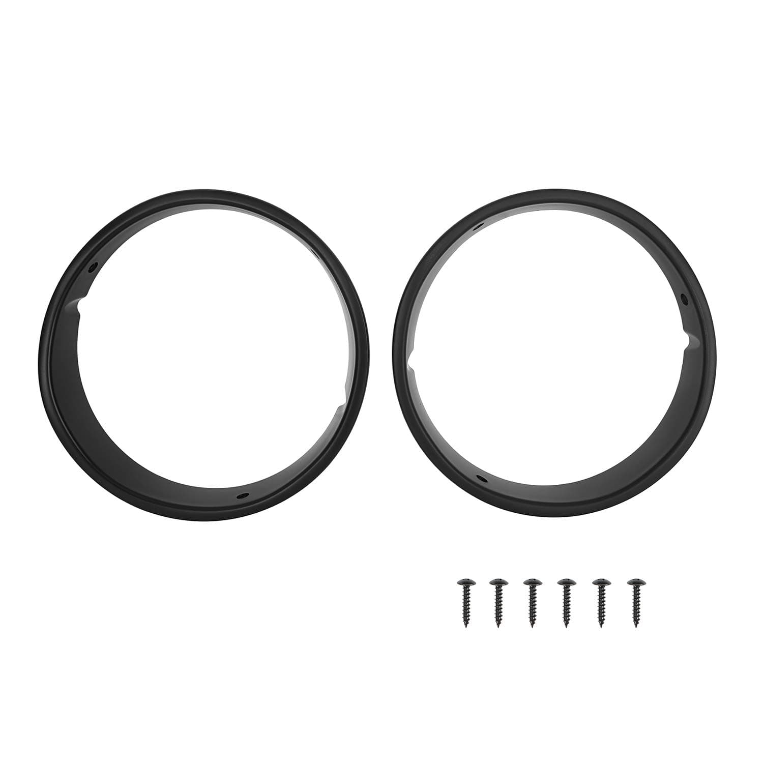 V8 GOD Matte Black Headlight Bezels Cover Trim Insert Bracket for Jeep Wrangler TJ 1997 1998 1999 2000 2001 2002 2003 2004 2005 2006 (Sold as Pair)