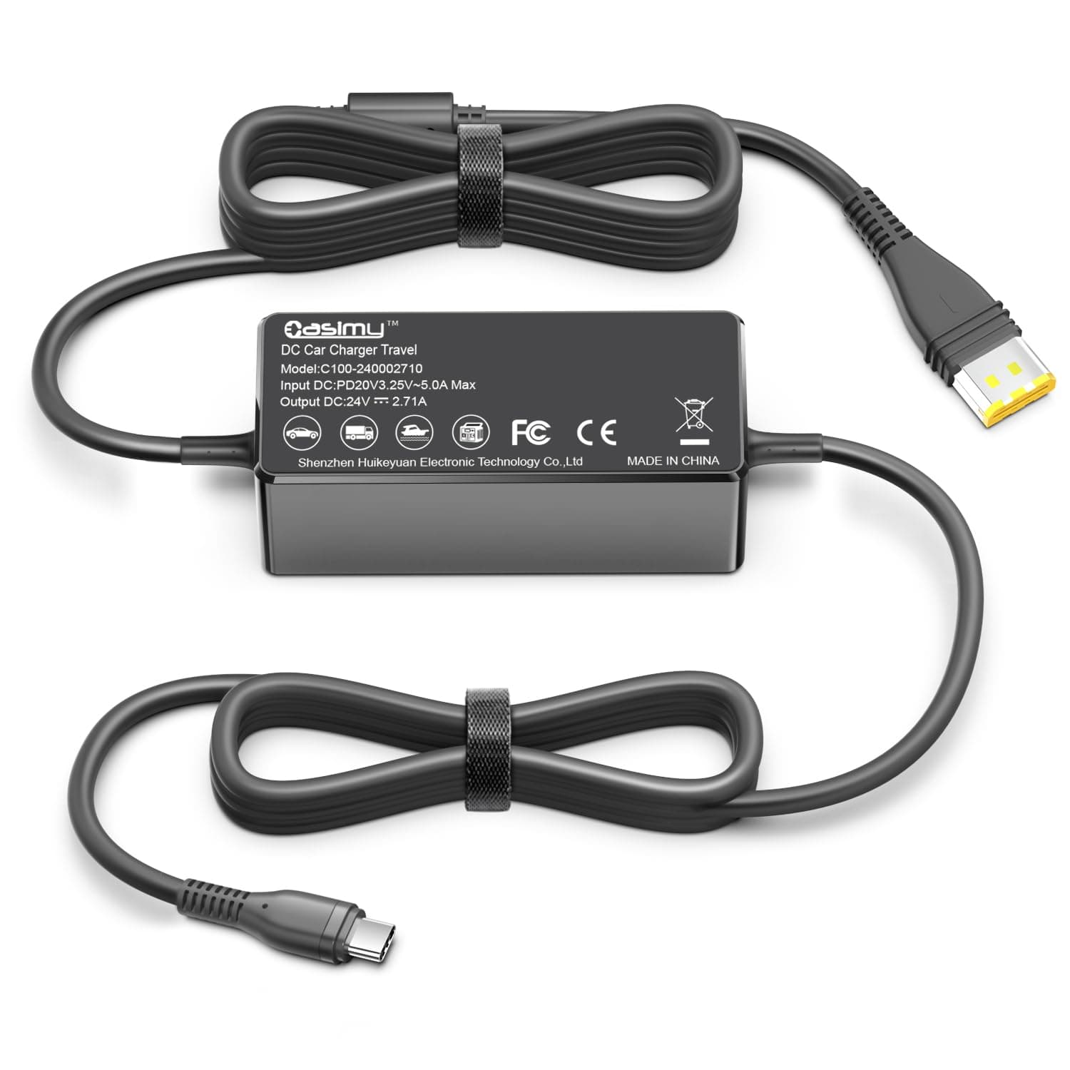 PD USB-C 20V DC Coverter Charging Cable Cord Compatible with ResMed AirSense 11 Air 11 Airmini 65W 20W ResMed CPAP to 24V CPAP Battery Backup Adapter Charger Power Supply