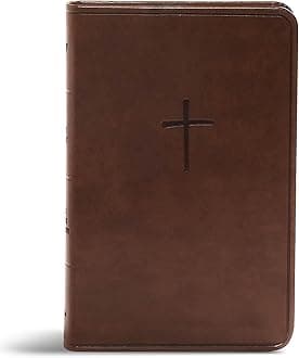 - KJV Compact Bible, Value Edition, Brown LeatherTouch, KJV Holy Bible, Red Letter, Pure Cambridge Text, Presentation Page, Full-Color Maps, Easy-to-Read Bible MCM Type