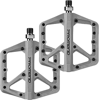 Mountain Bike Pedals - Durable Nylon DU Bearing Platform Pedals for MTB and BMX