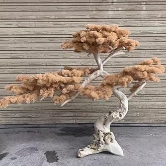 Artificial Tree Faux Podocarpus Plant Slik Fake Guest-Greeting Pine Tree for Home Decor Indoor or Outdoor Office Decoration Housewarming Gift(Size:3mx2.5m)