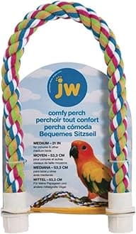 JW Pet Comfy Perch For Birds Flexible Multi-color Rope