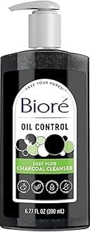 Deep Pore Charcoal Daily Face Wash, 6.77 Ounce, with Deep Pore Cleansing for Dirt and Makeup Removal From Oily Skin