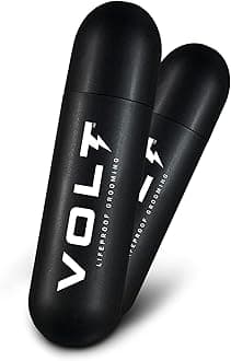 VOLT Grooming Instant Beard Color ECO 2 Pack Refill - Smudge and Water Resistant Quick Drying Brush on Color for Beards, Mustaches, and Eyebrows, Auburn (Red)