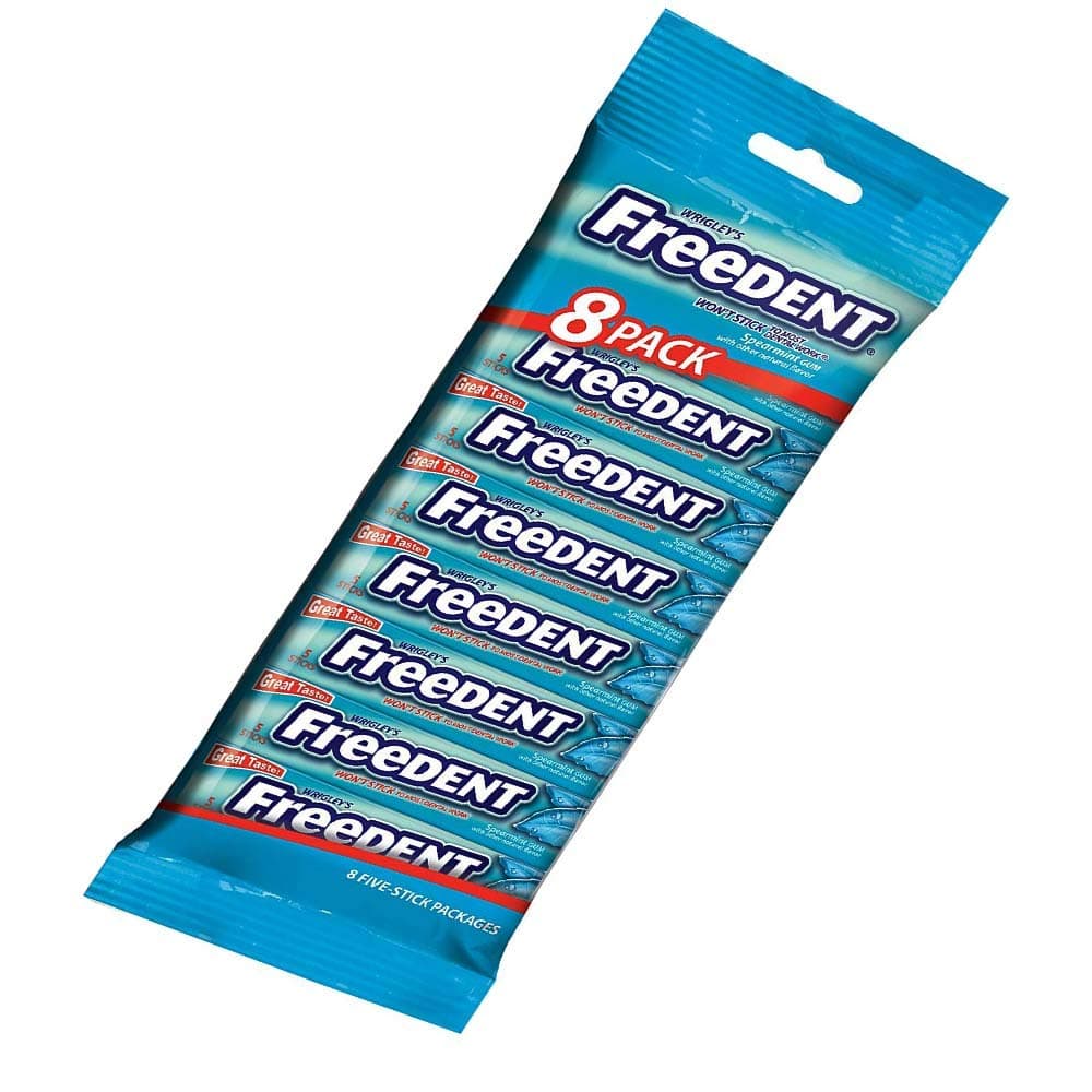 Wrigley's Spearmint Gum, 5-Stick Pack (New Version)