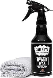 Hybrid Wax Sealant - Most Advanced Top Coat Polish and Sealer on the Market - Infused with Liquid Carnauba for a Deep Hydrophobic Shine on All Types of Surfaces - 18 Ounce Kit