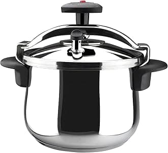 Magefesa Star – Traditional Pressure Cooker 6 l black, stainless steel |6 Litre Cooker Cookware Kitchen Pressure Cookers