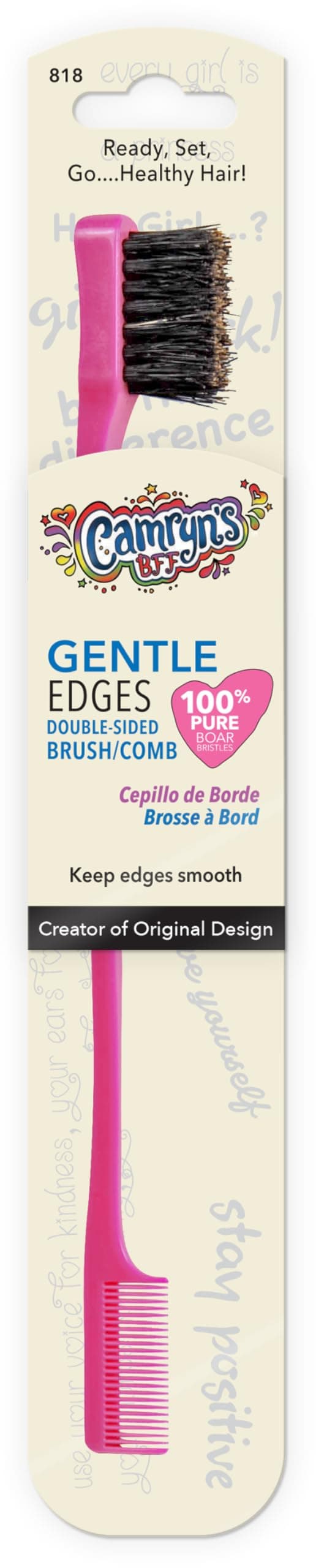Camryn's BFF Gentle Edges Brush,Pink