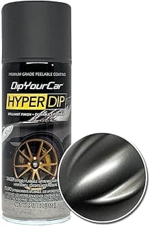 DipYourCar HyperDip Paint - Can of Sprayable Automotive Dip Coat - Removable Peelable Paint Protection for Cars - Anthracite Grey Satin Coat Spray