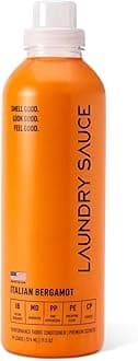 Laundry Sauce - Laundry Fabric Softener (Italian Bergamot) Luxury Fragrance, Softens & Preserves Fabric, Reduces Wrinkles, 19 Fl Oz