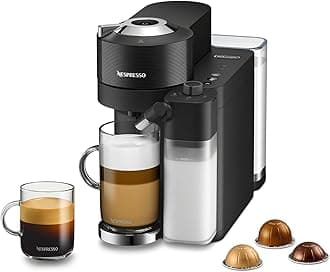 Nespresso Vertuo Lattissima Coffee and Espresso Maker by De'Longhi, Matte Black & Glossy