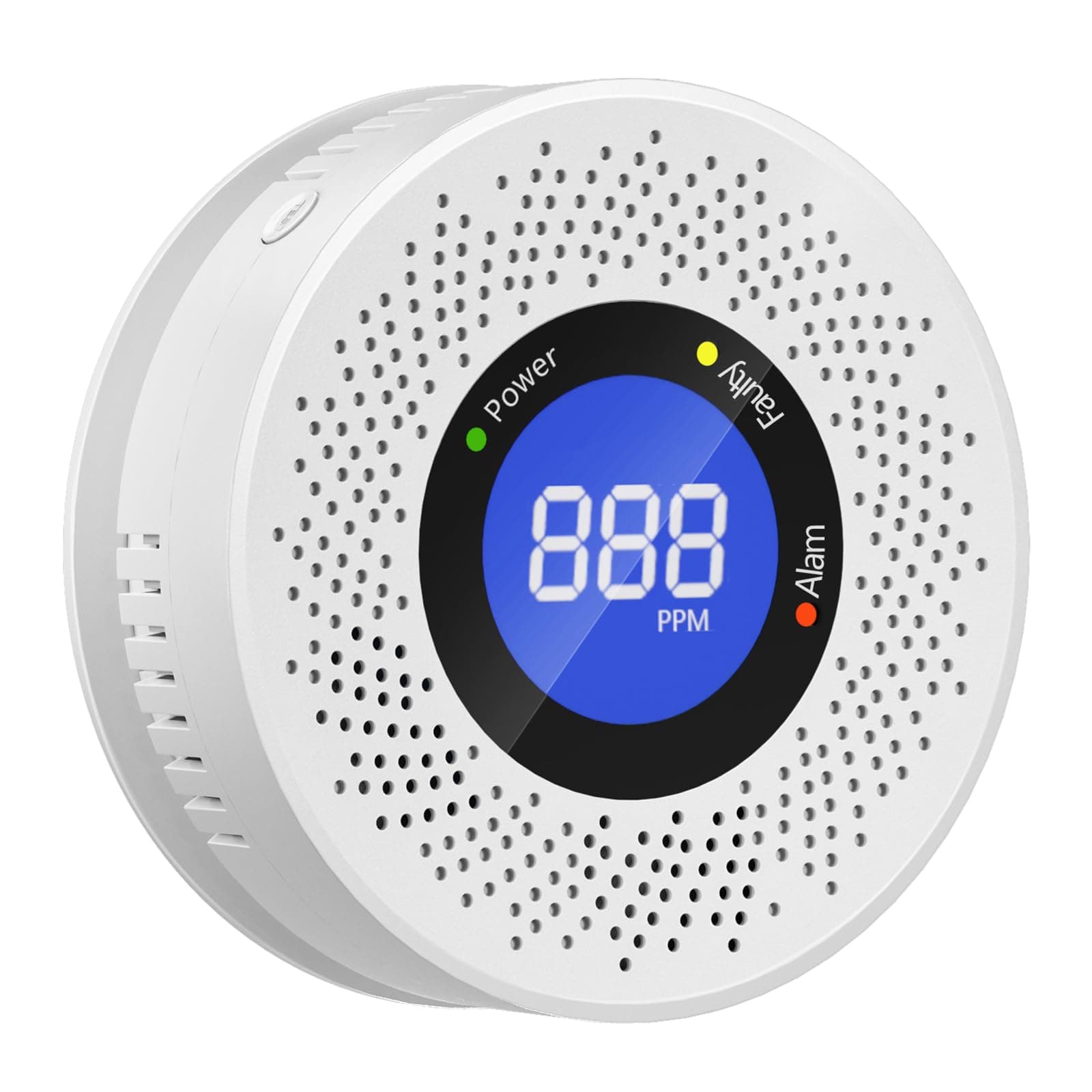 Carbon Monoxide Detectors, Travel Carbon Monoxide Detector Battery，Replaceable Battery Operated CO Detector Alarm with Digital Display for Warehouse, Kitchen, Restaurant,Hotel, Garage (1 Pack)