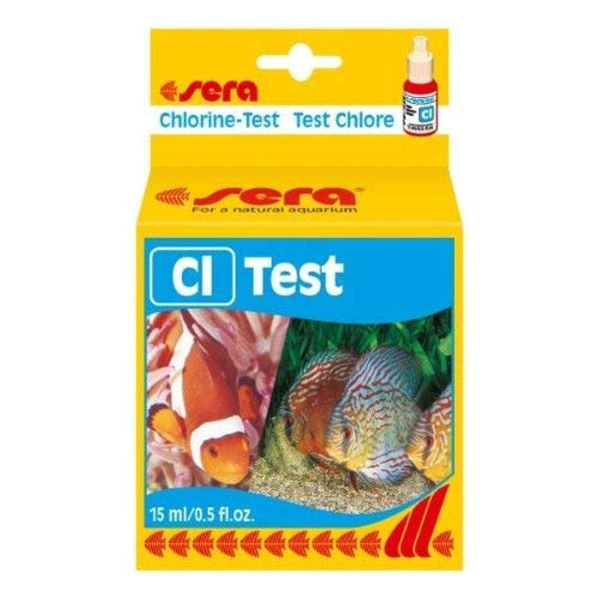 sera Chlorine-Test (Cl) 15 ml, 0.5 fl.oz. Aquarium Test Kits