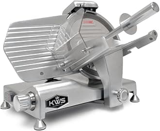 MS-10DS Metal Collection Commercial 320W Electric Meat Slicer w/ Stainless Blade