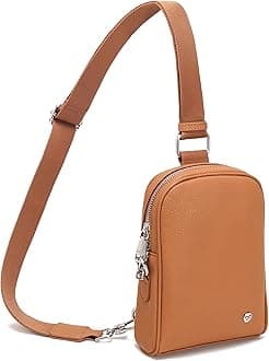 INICAT Travel Small Sling Bag Leather Crossbody Bags for Women Fanny Packs Cross Body Bag for Woman Cross Body Purses