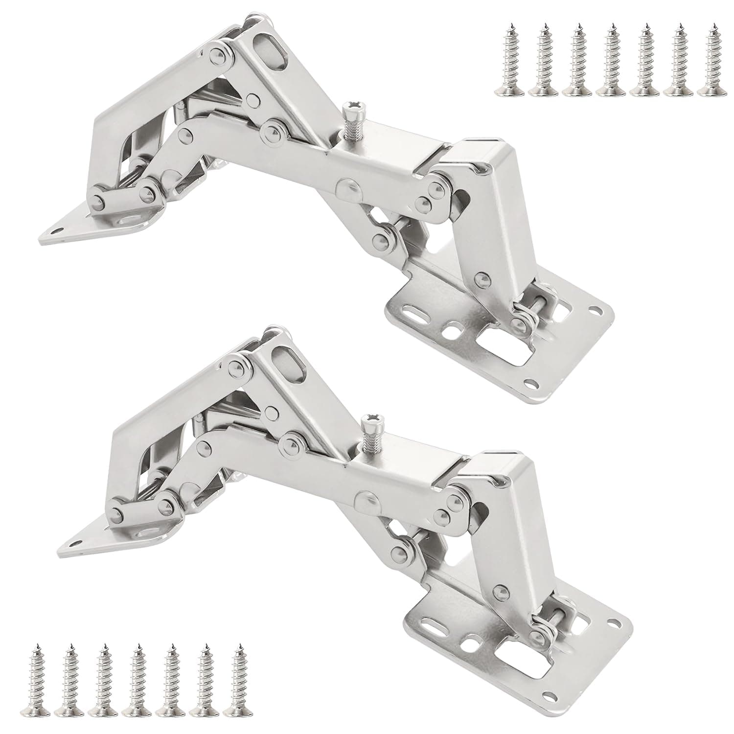 – Qrity 2 PCS 130-175 Degree Adjustable Cabinet Hinges, Hydraulic, No Noise, Soft Close Cabinet Hinges with Screws, for Cabinet, Cupboards, Wardrobe