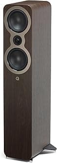 Q Acoustics 3050c Floorstanding Speaker Claro Walnut (Price displayed is for 1 Unit, for Complete Pair Please Order 2 Units) Stereo Speakers for Surround Sound/Home Theater