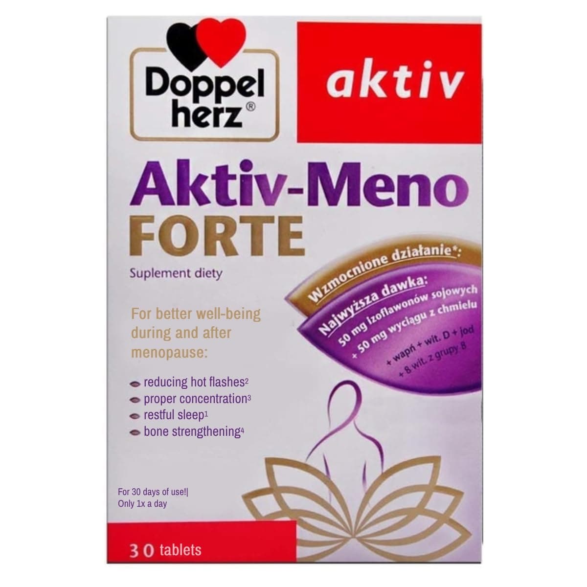 Aktiv Meno Forte 30 Tablets