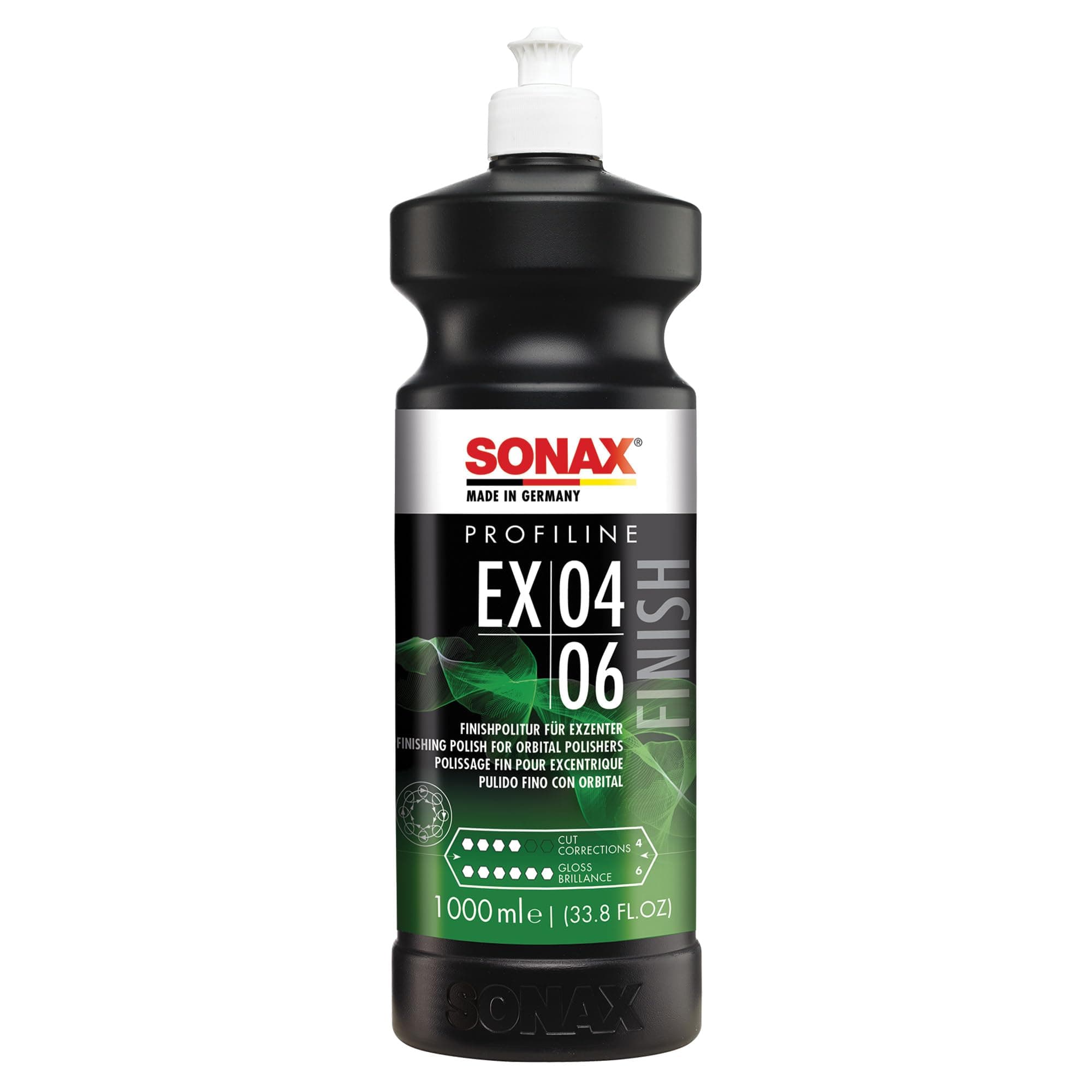 EX 04-06 Dual Action Polishing Compound | One-Step Medium Cut & High Gloss Finish | Removes Swirls, Water Spots & Oxidation | DA Polisher Safe | Silicone-Free & VOC Compliant | 242300 | 1 Liter