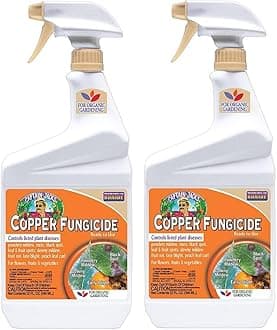Bonide Captain Jack's Copper Fungicide, 32 oz Ready-to-Use Spray for Organic Gardening, Controls Common Diseases (Pack of 2)