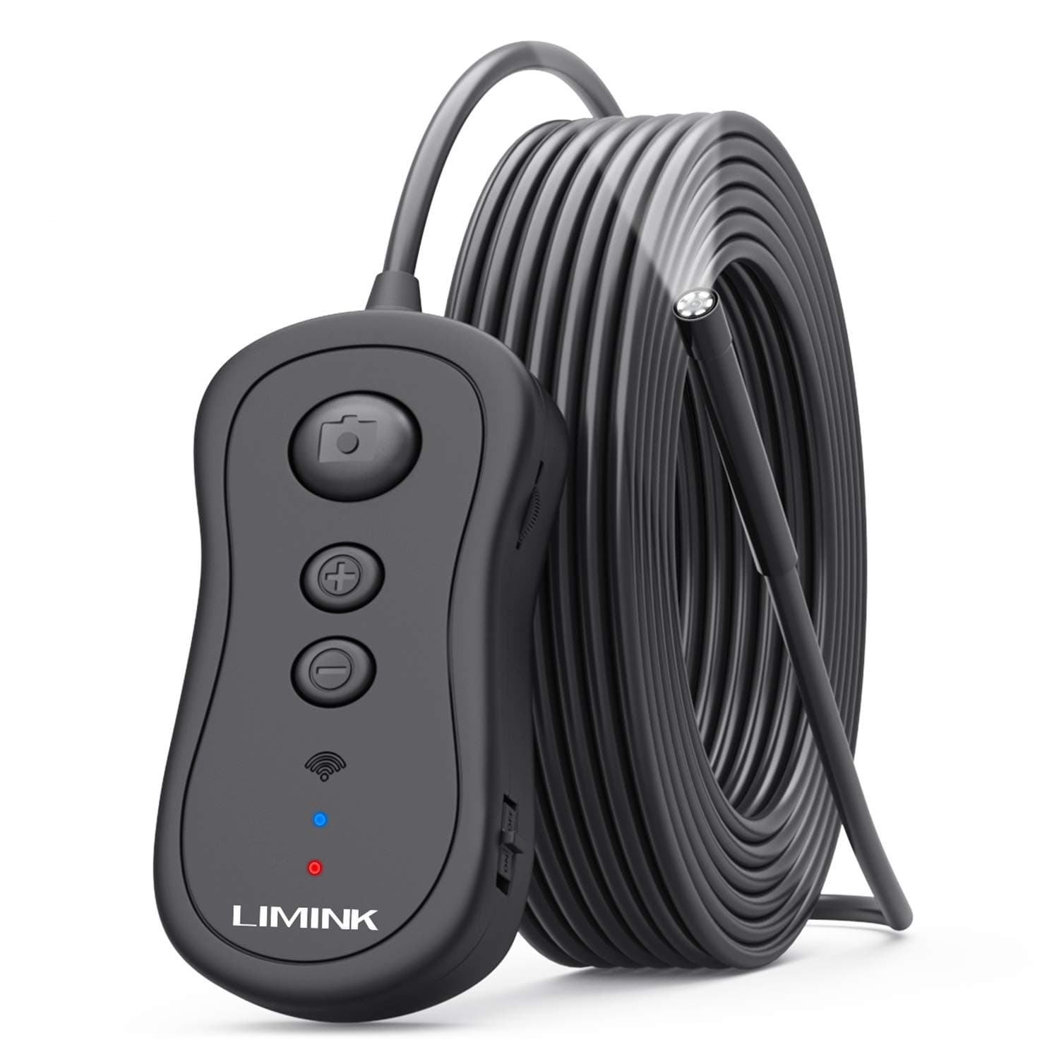 WiFi Endoscope Camera, LIMINK 5.5mm Inspection Camera with Light Wireless Borescope Snake Camera for iPhone, Android Smartphone - 3.5m/11.5ft