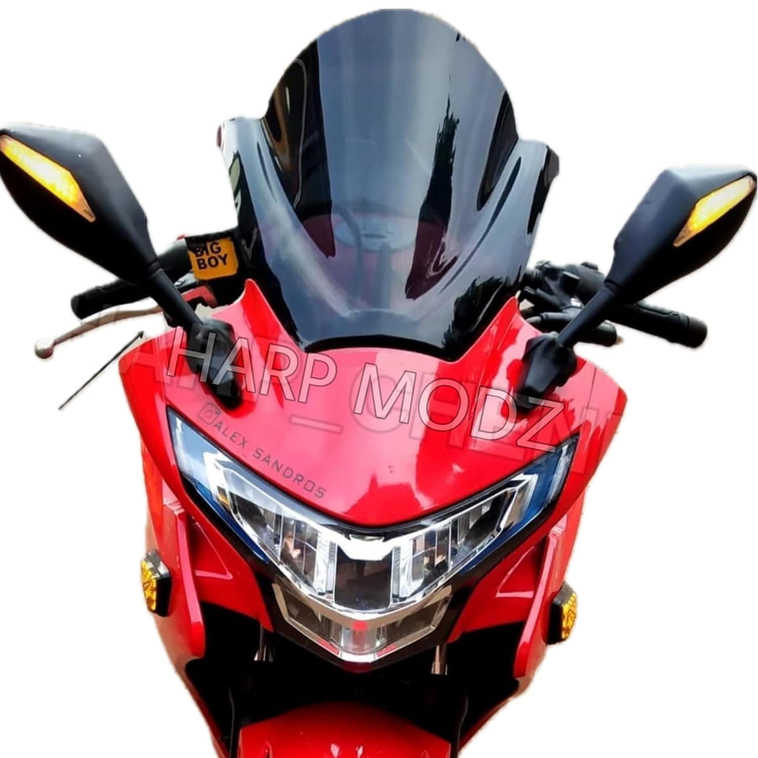 CBR 250 DB Visor Windshield Wind Deflector Smoked Black
