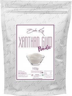 BAKE KING Xanthan Gum Powder 100grms |Thickening, Binding Agent and Stabilizer | Best For Soup, Ice Cream, Muffins