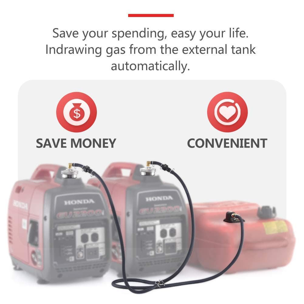 Atima Extend Run Generator Dual Fuel System Fits Honda Generator Eu2200i Eu2200ic Eu2000i Eu2000ic Eu1000i Westinghouse WH2000iXLT Rainier R2200