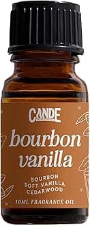 CANDECraftCo Premium Fragrance Oil – Diffuser Oils Fragrances Scented for Home, Candle Soap Making Supplies, Aromatherapy Blends for House (0.34 Fl Oz) (1-Pack, Bourbon Vanilla)